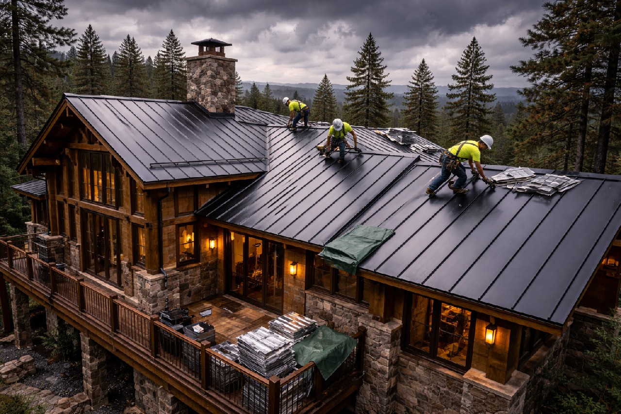 Slate Roof Installation: Riverside Luxury Done Right