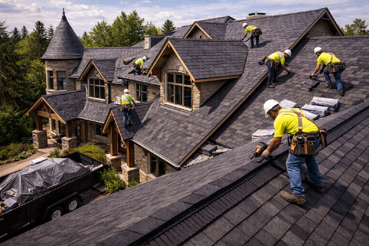 Asphalt Shingle Roof Installation in Riverside Exposed image 2